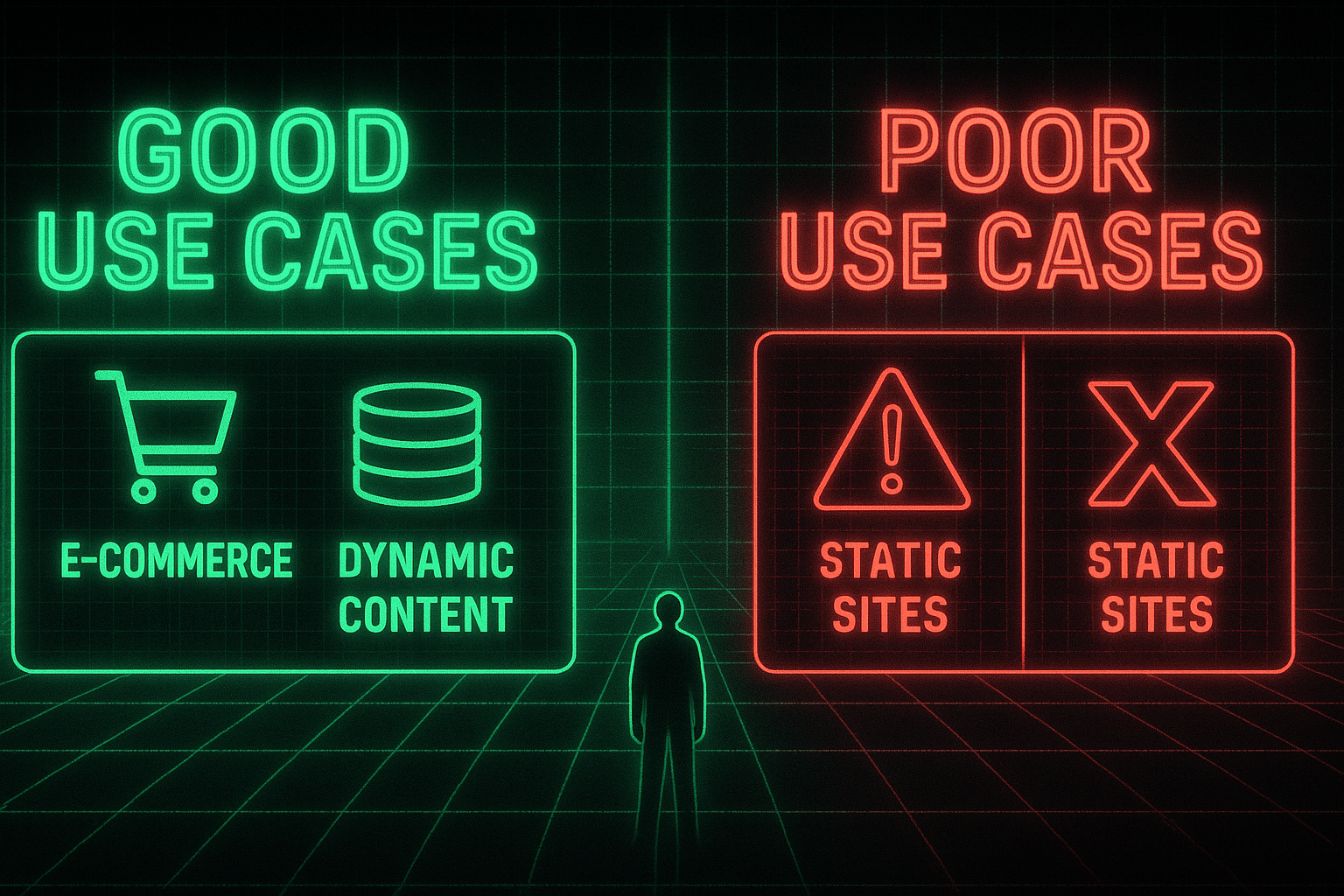 Comparison of good vs bad use cases for metadata streaming